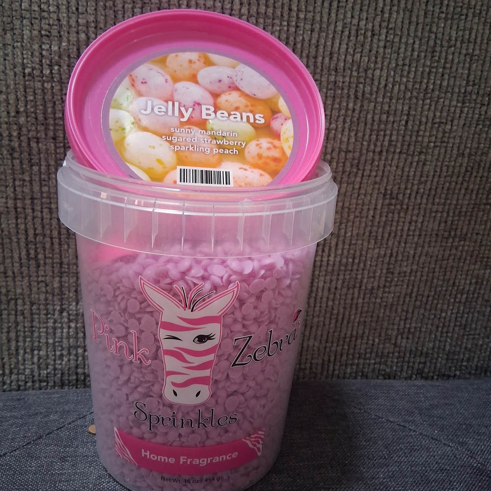 Pink Zebra Jelly Beans Fragrance Sprinkles - Pink